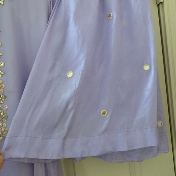 ❌SOLD❌Pakistani outfit lavender with palazzo pants - Picture 5 of 6